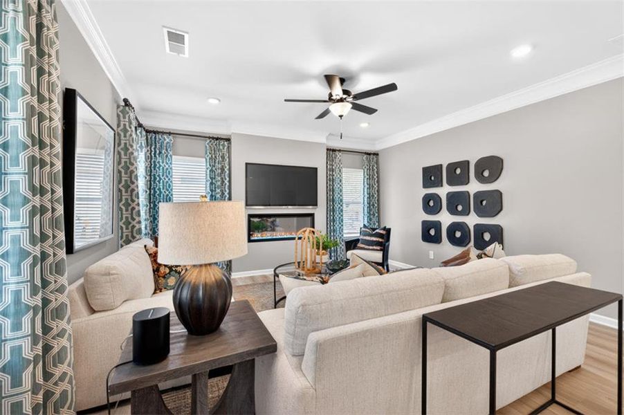 Furnished interior view inside a new home in The Stiles, Cartersville (Image 10).