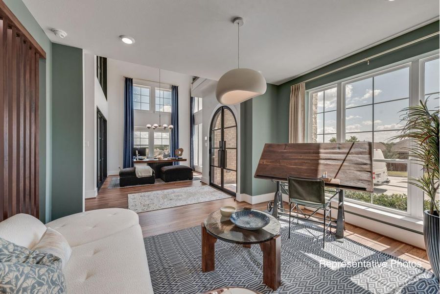 Furnished interior view inside a new home in Creekside at Elevon, Lavon (Image 6).