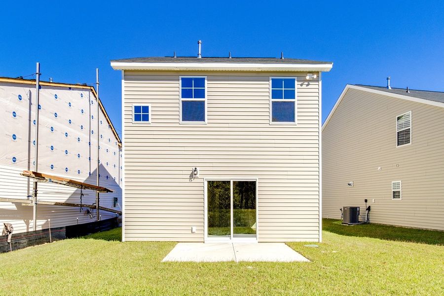 Exterior details and patio area of a home in The Falls, Blythewood (Image 20).