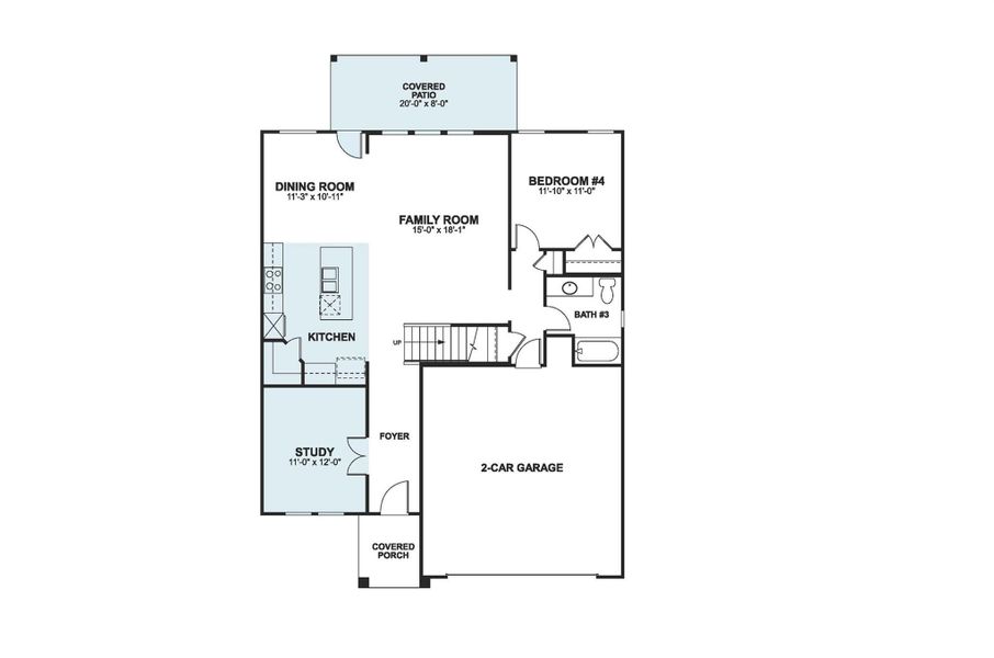 2D floor plan layout of this home in Barksdale, Leander, TX (Image 4).