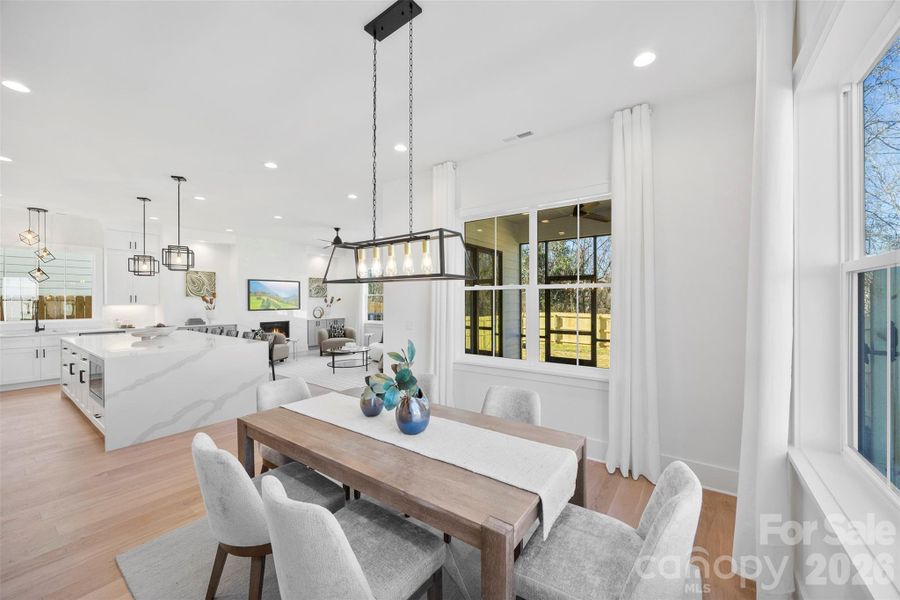 Furnished interior view inside a new home in , Charlotte (Image 18).