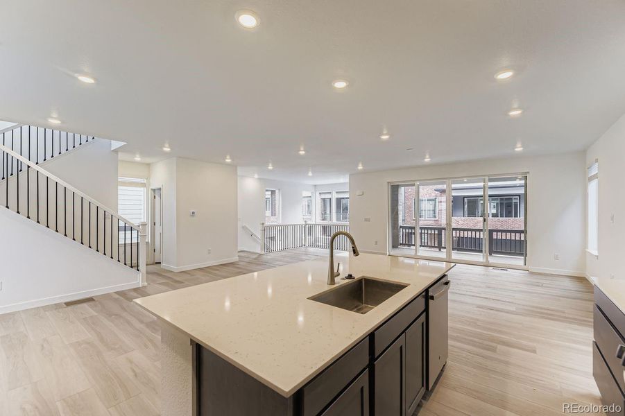 Furnished interior view inside a new home in , Centennial (Image 5).