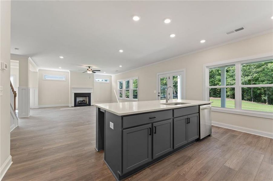 Furnished interior view inside a new home in , Dallas (Image 9).