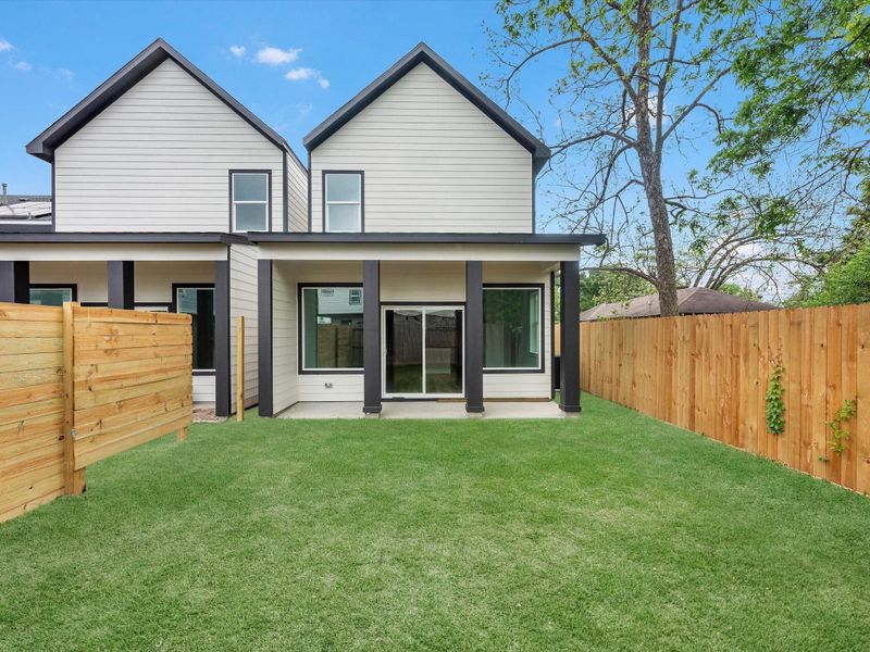 Exterior details and patio area of a home in , Houston (Image 3).