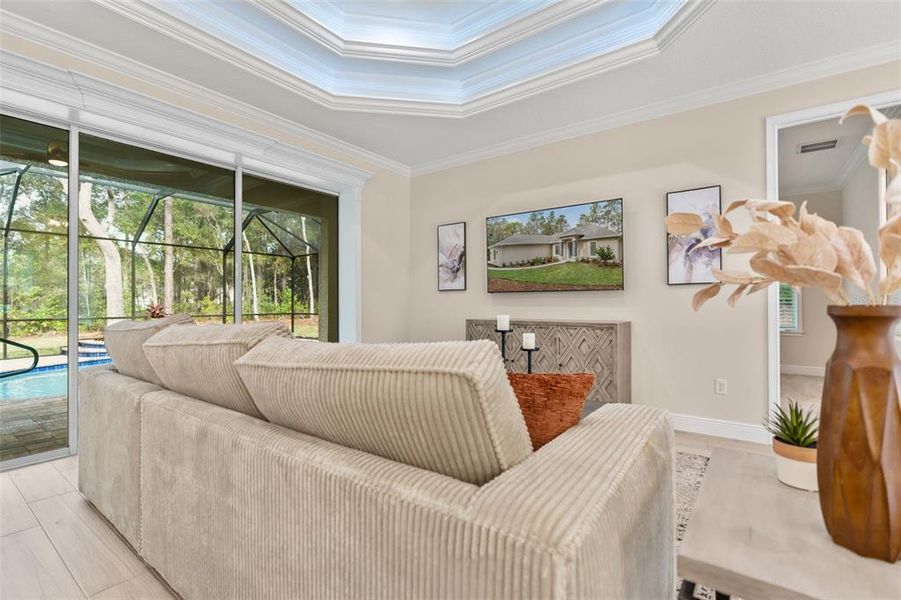 Furnished interior view inside a new home in , Beverly Hills (Image 11).