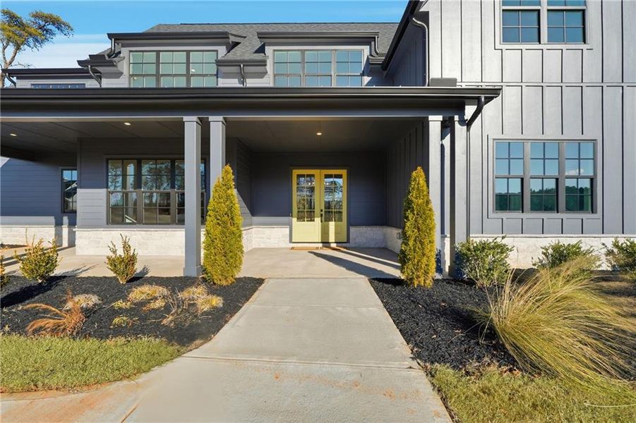 Exterior details and patio area of a home in , Rydal (Image 32).