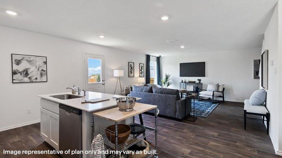 Furnished interior view inside a new home in The Villages at Schwertner Ranch, Jarrell (Image 21).