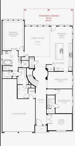 First floor plan.