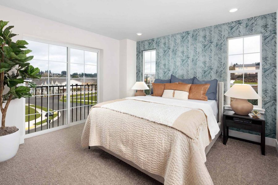 Representative furnished interior of a home built from the Belmont by Risewell Homes in Elevon, Lavon (Image 9).