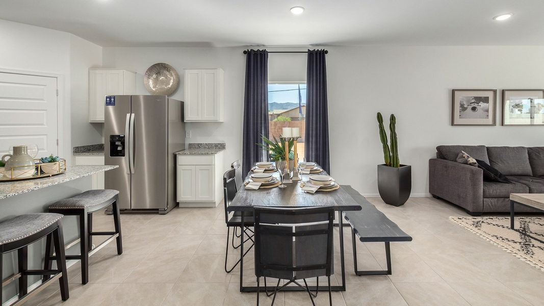 Furnished interior view inside a new home in Saguaro Bloom, Marana (Image 11). Furnished interior view inside a new home in Saguaro Bloom, Marana (Image 11).