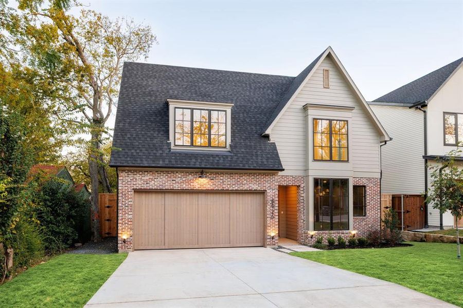 Front exterior of a new home in , Dallas, TX, highlighting curb appeal (Image 28).