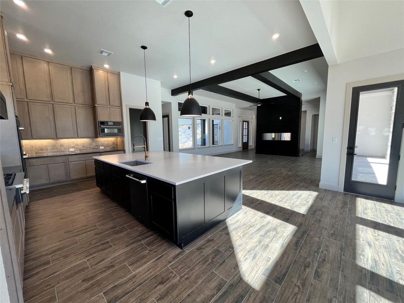 Kitchen and Family Room