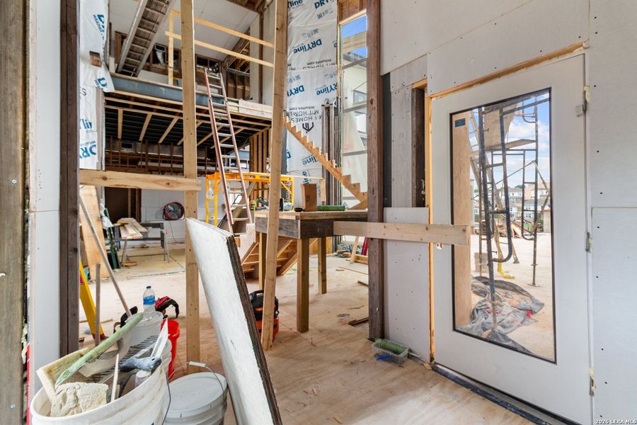 In-progress construction of a new home in , San Antonio, TX (Image 4).