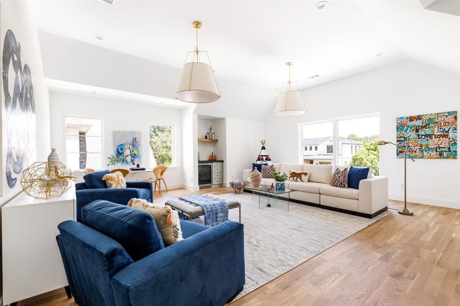 Furnished interior view inside a new home in , Dallas (Image 12). Furnished interior view inside a new home in , Dallas (Image 12).