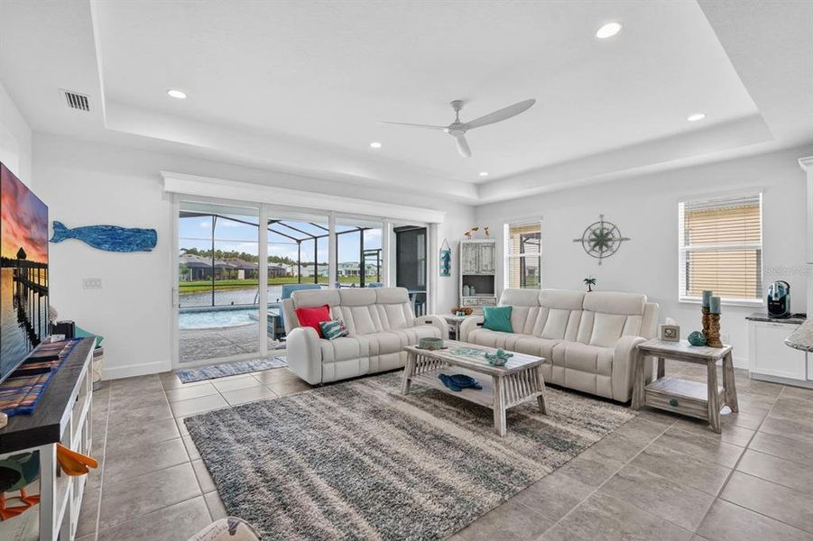 Furnished interior view inside a new home in , Daytona Beach (Image 55).