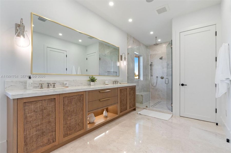 Furnished interior view inside a new home in , Key Largo (Image 17).