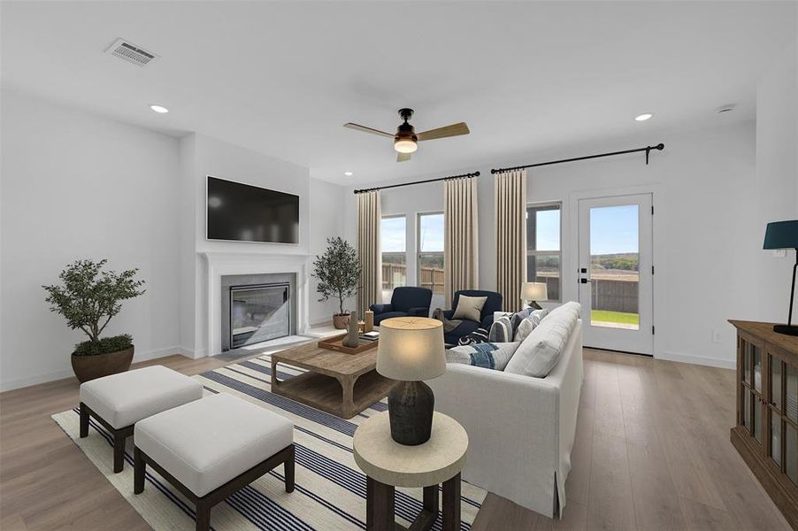 Furnished interior view inside a new home in Aspire at Reunion, Newark (Image 19).