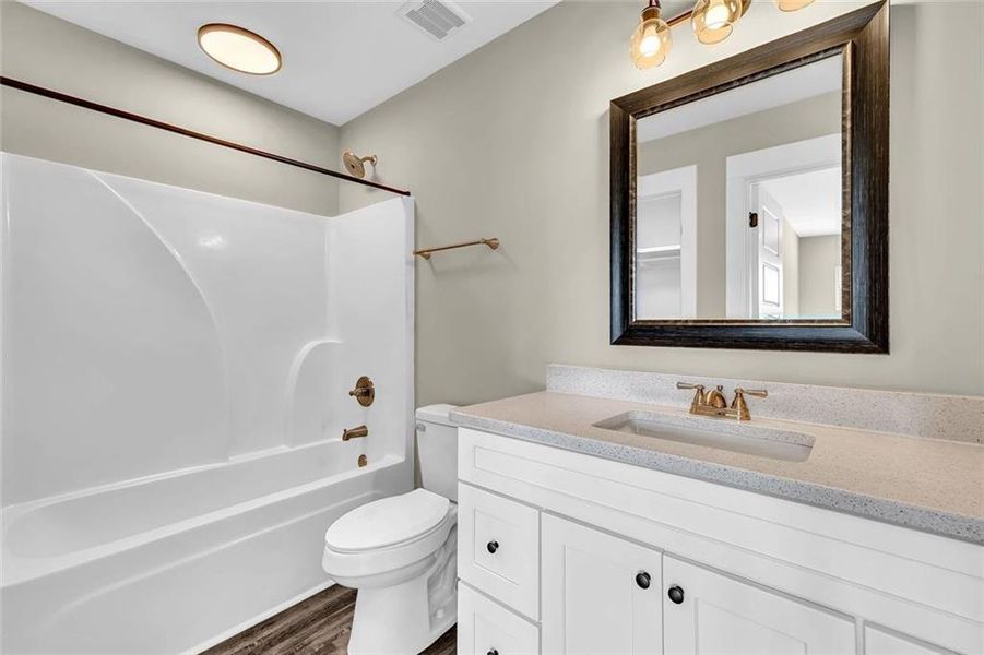 Furnished interior view inside a new home in , Macon (Image 17).