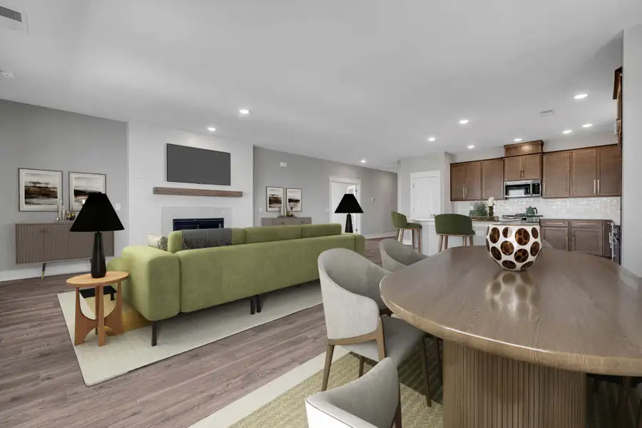 Representative furnished interior of a home built from the The Ginger by David Weekley Homes in Nexus – Village Collection, Gallatin (Image 3).