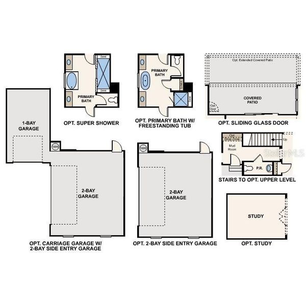 2D floor plan layout of this home in Reserve East, Flagler Beach, FL (Image 5).
