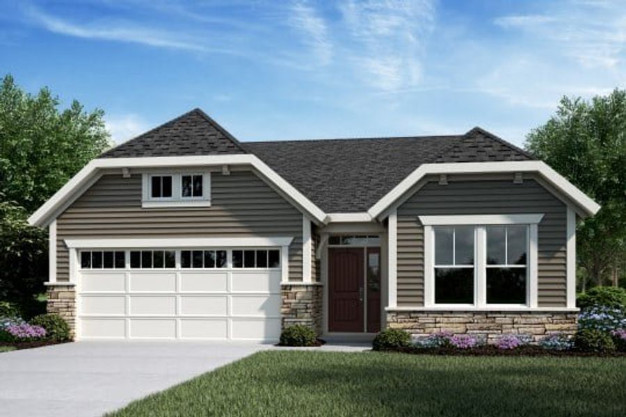 Representative exterior photo of a completed home built from the Amelia by Fischer Homes in Easton Park, Dallas, GA (Image 7).