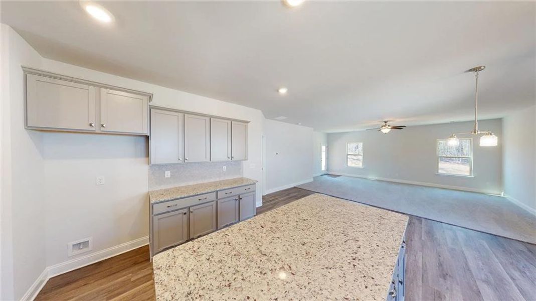 Furnished interior view inside a new home in Mirror Lake at South Harbour, Villa Rica (Image 14).