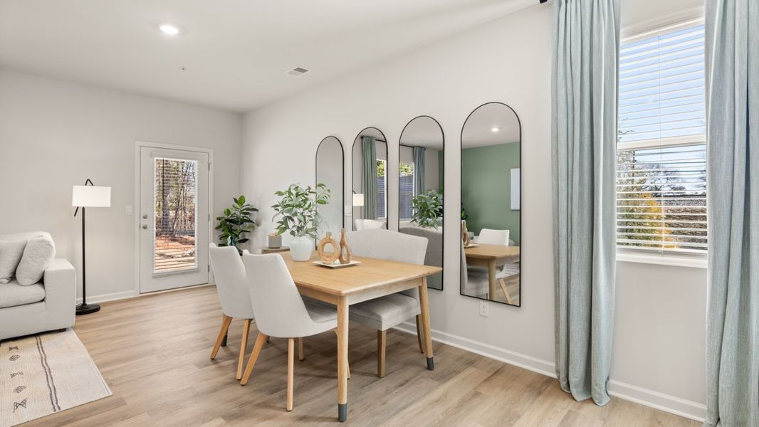 Representative furnished interior of a home built from the Pearson II by D.R. Horton in Roseleigh Park, Douglasville (Image 9).