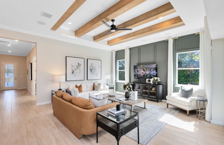 Representative furnished interior of a home built from the Renown by Del Webb in Del Webb Twin Lakes, St. Cloud (Image 10).
