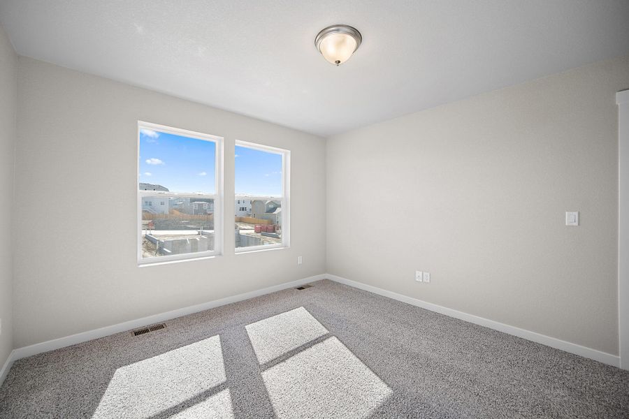 Spacious, unfurnished interior of a new home in Ridge at Lorson Ranch, Colorado Springs (Image 36). Spacious, unfurnished interior of a new home in Ridge at Lorson Ranch, Colorado Springs (Image 36).