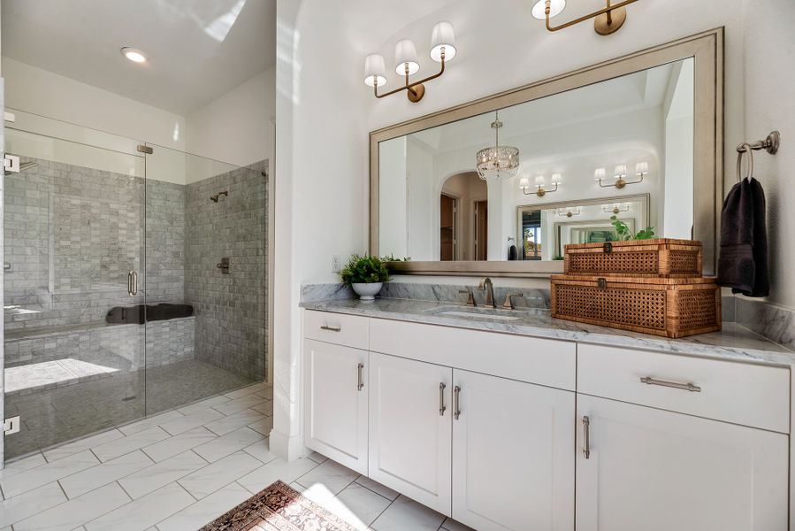 Representative furnished interior of a home built from the Comanche - SH 9204 by Shaddock Homes in Whitestone Estates, Parker (Image 13).
