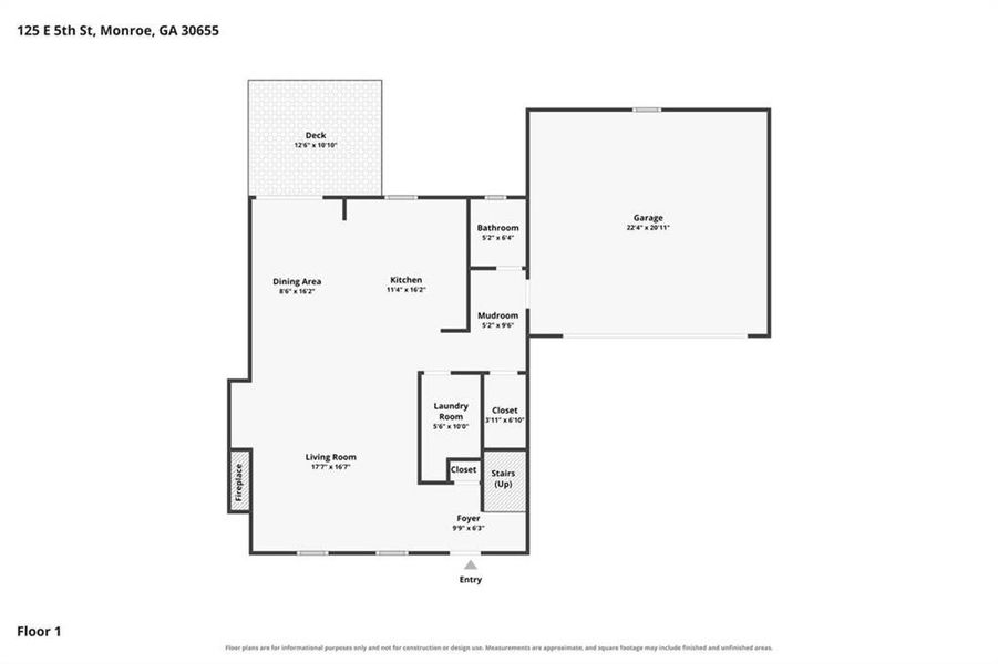 2D floor plan layout of this home in , Monroe, GA (Image 6).
