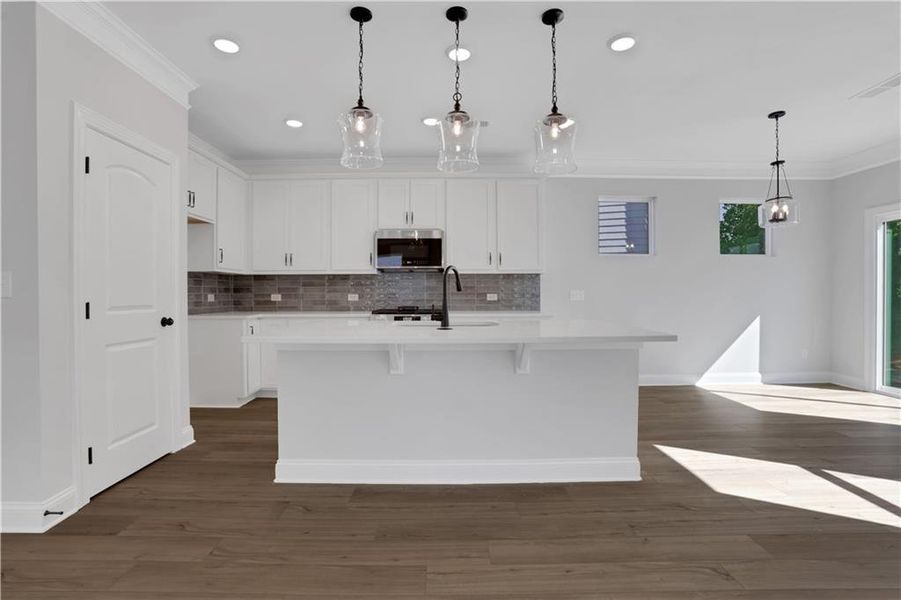 Furnished interior view inside a new home in Villas at Dawsonville, Dawsonville (Image 9).