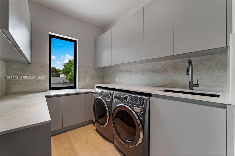 Furnished interior view inside a new home in , Miami (Image 58).