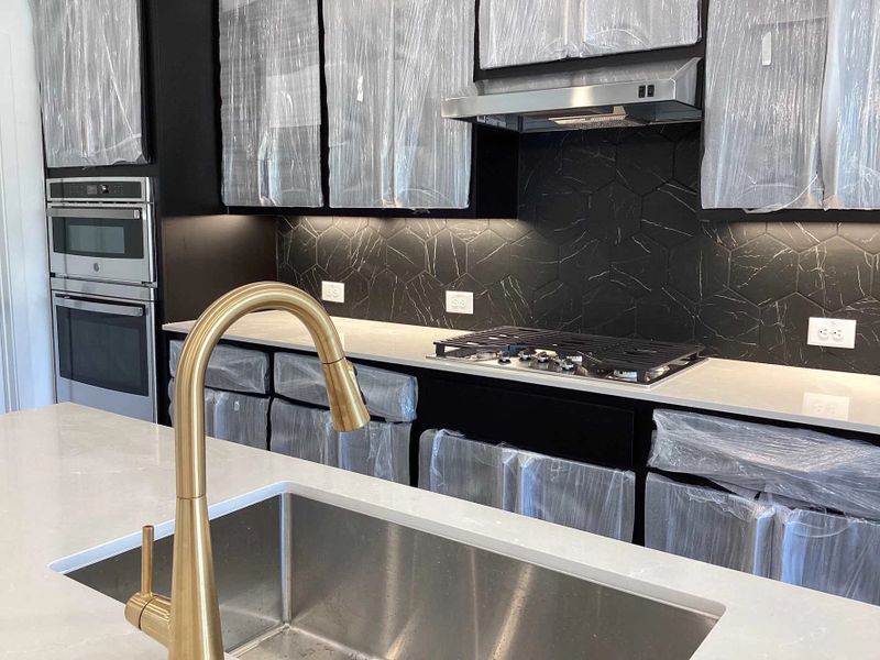 Kitchen Construction Progress featuring the Noir Collection