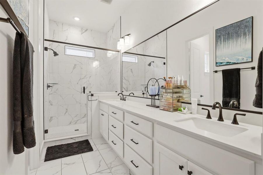 Furnished interior view inside a new home in , Frisco (Image 23).