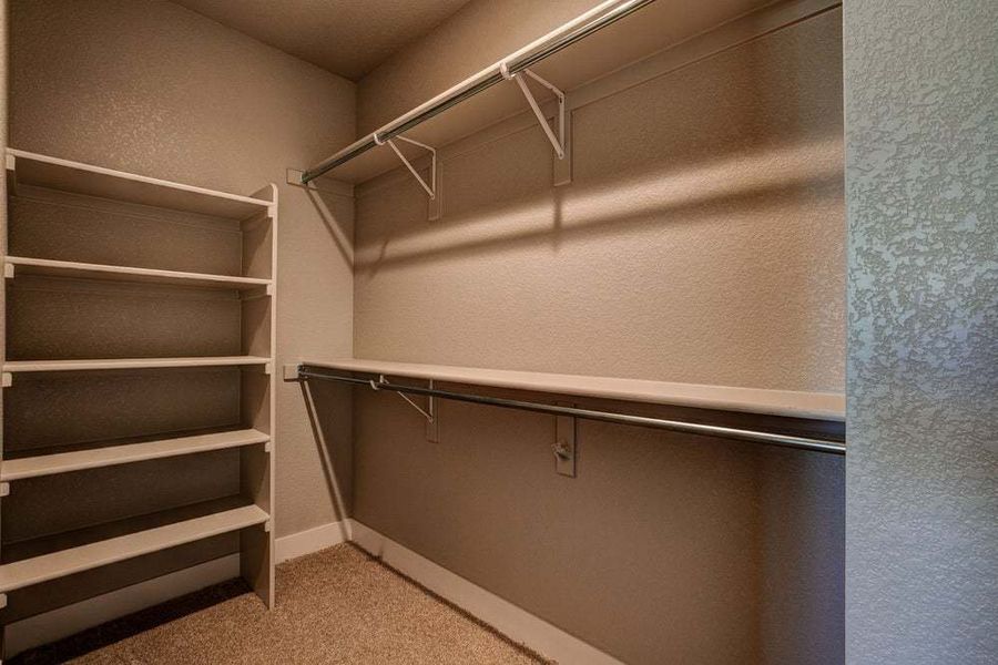 Bedroom Closet in Optional Finished Basement - Not Actual Home - Finishes May Vary