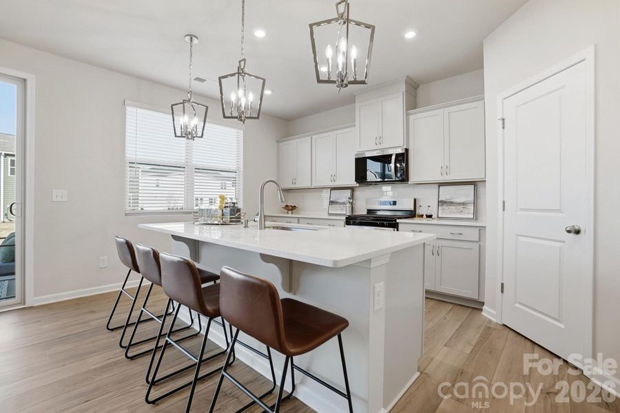 Furnished interior view inside a new home in Waxhaw Landing, Monroe (Image 24).