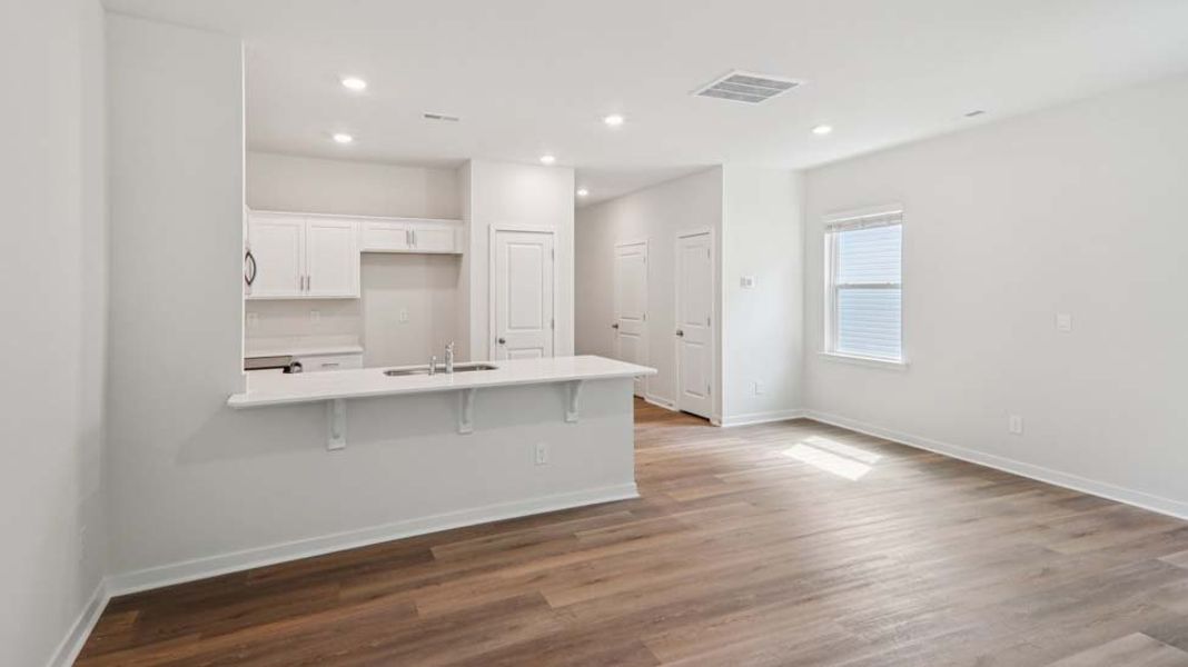 Representative furnished interior of a home built from the Pearson by D.R. Horton in Clark Creek Landing Townhomes, Lincolnton (Image 4).