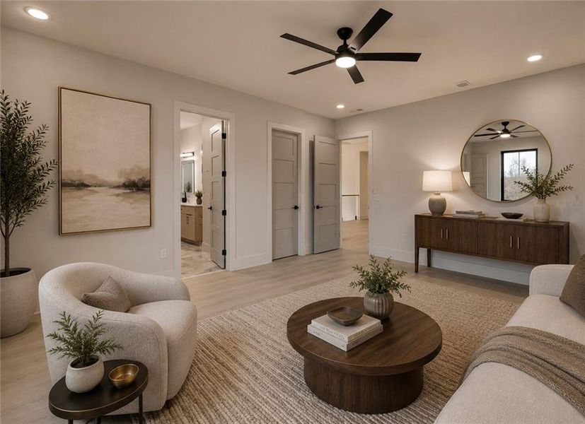 Furnished interior view inside a new home in , Buford (Image 45).