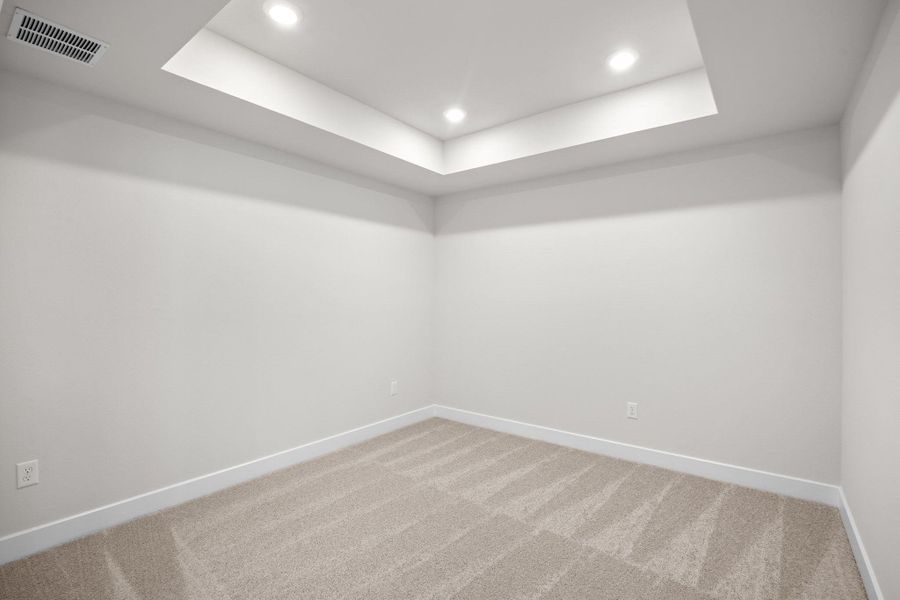 Spacious, unfurnished interior of a new home in Santa Rita Ranch - 60', Liberty Hill (Image 28). Spacious, unfurnished interior of a new home in Santa Rita Ranch - 60', Liberty Hill (Image 28).