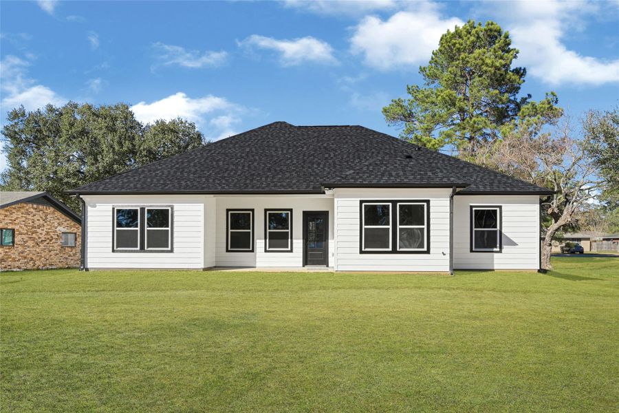 Exterior details and patio area of a home in , Prairie View (Image 4). Exterior details and patio area of a home in , Prairie View (Image 4).