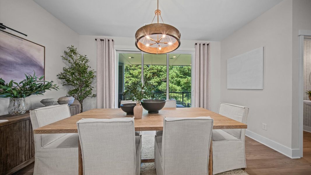 Representative furnished interior of a home built from the Harlow by DRB Homes in Bayberry, Raleigh (Image 32).