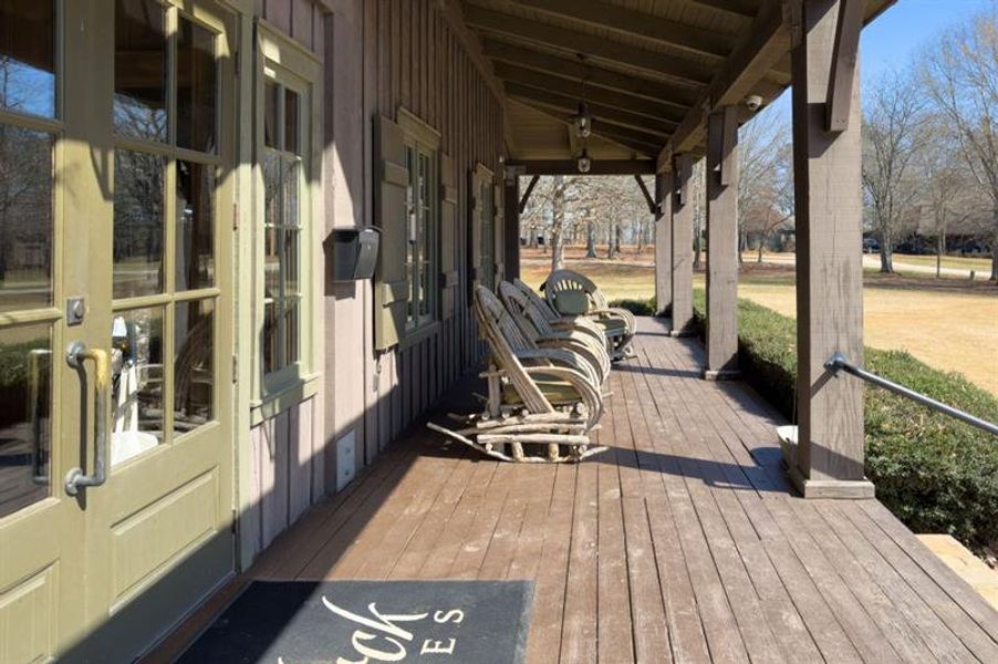 Exterior details and patio area of a home in , Newnan (Image 23).
