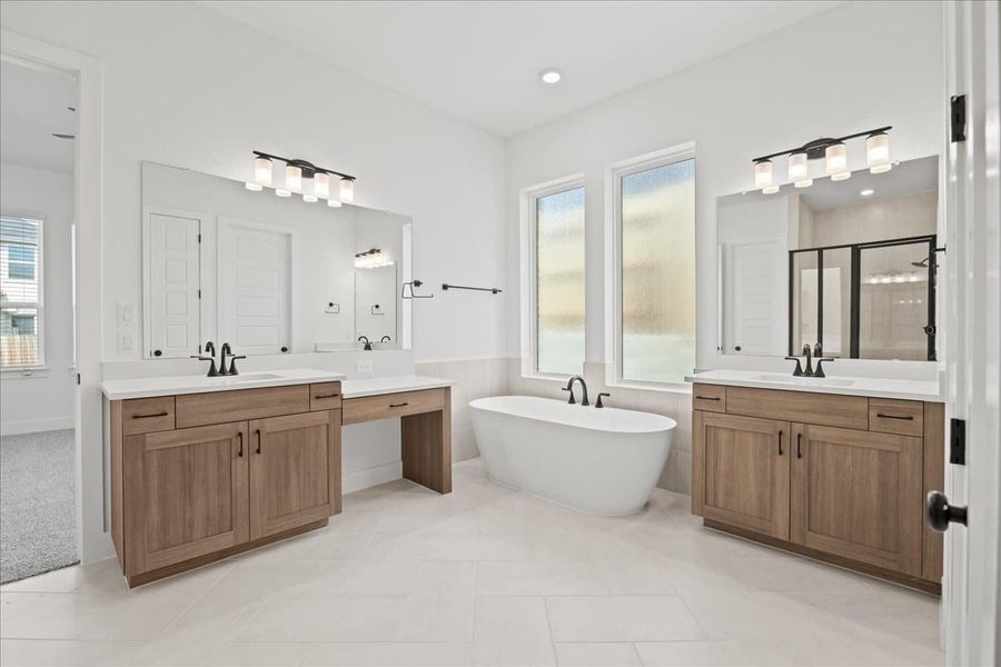 Furnished interior view inside a new home in Lariat, Liberty Hill (Image 9).