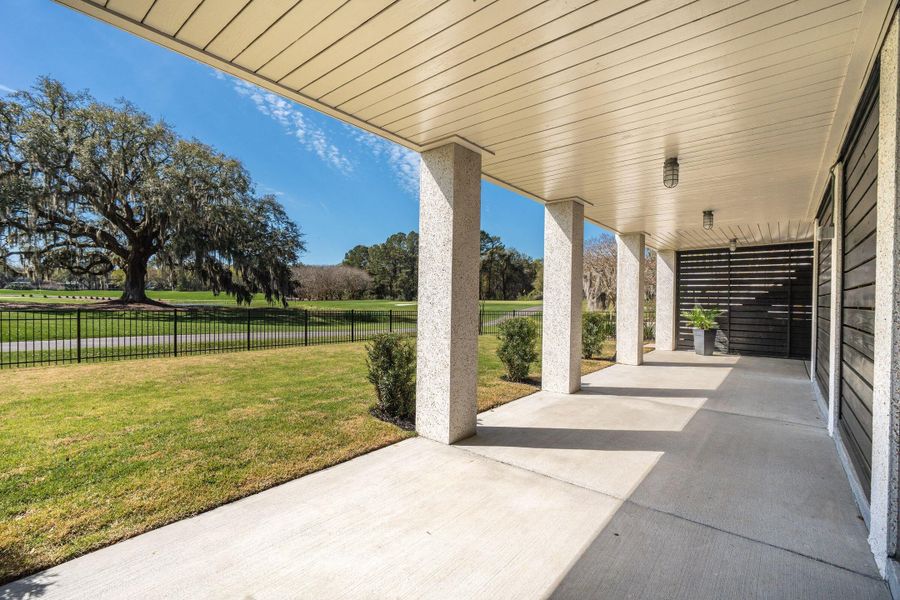 Exterior details and patio area of a home in , Johns Island (Image 28). Exterior details and patio area of a home in , Johns Island (Image 28).