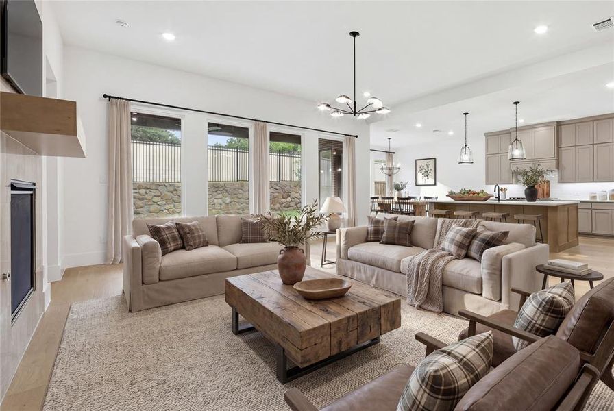 Furnished interior view inside a new home in The Grove, North Richland Hills (Image 17).