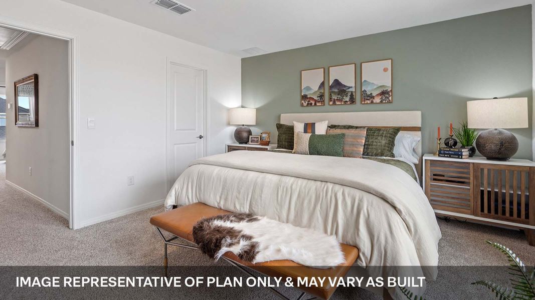 Furnished interior view inside a new home in Avery Centre, Round Rock (Image 29).