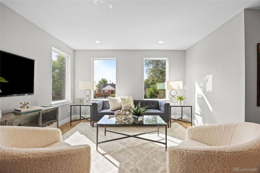 Furnished interior view inside a new home in , Denver (Image 14).