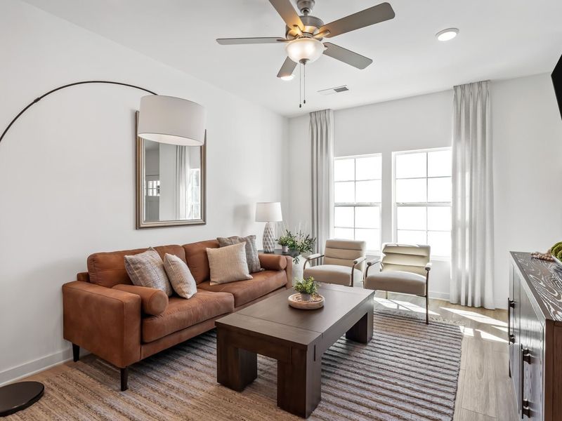 Furnished interior view inside a new home in The Towns at Red River, Gallatin (Image 10). Furnished interior view inside a new home in The Towns at Red River, Gallatin (Image 10).