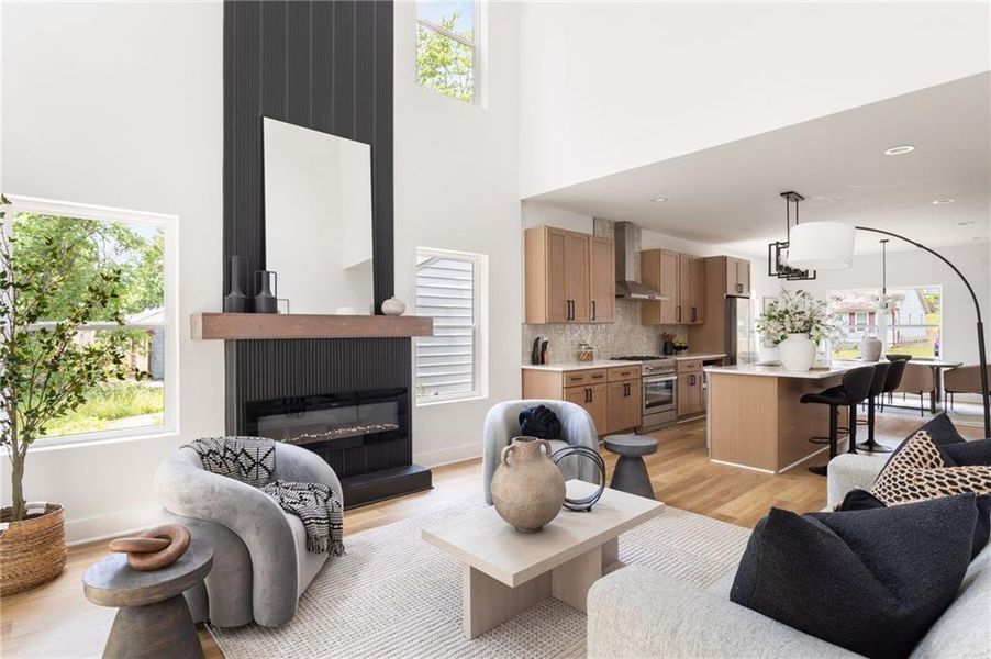 Furnished interior view inside a new home in , Atlanta (Image 10).